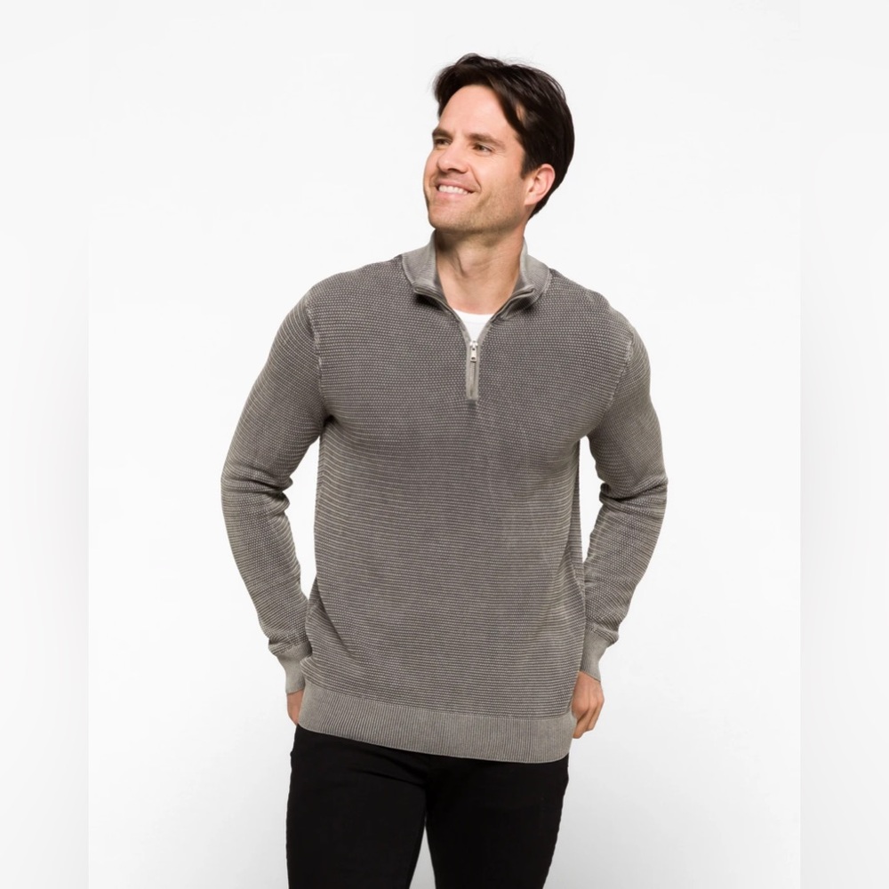 California Shirt Co. Amassa Textured 1/4 Zip